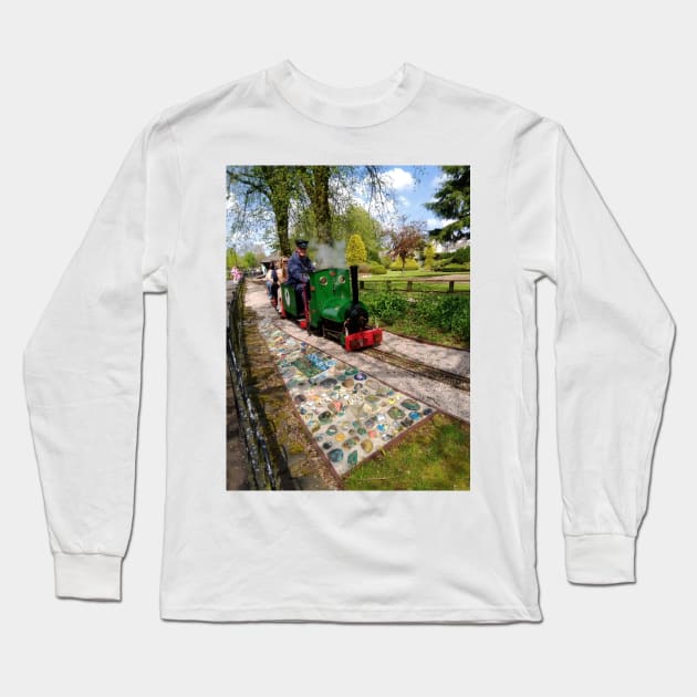 Strathaven Miniature Railway Long Sleeve T-Shirt by MagsWilliamson